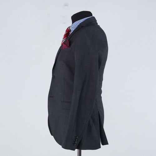 Mens TIGER OF SWEDEN Blazer 36R UK Size Grey Wool Sport Coat Jacket - Picture 5 of 14