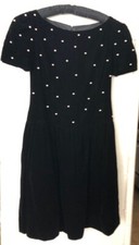 Chetta B Velvet Black Dress Peter Noviello Sherrie Bloom Made In USA Size 12