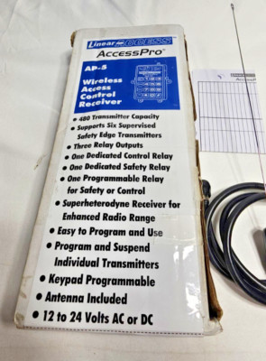 Linear AP-5 ACP00953 Single Portal Access Controller Programmable Relay 2 Doors