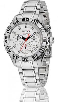 SECTOR PILOT MASTER R3273679145 CHRONOGRAPH MEN'S WATCH, MINT DATE PERFECT
