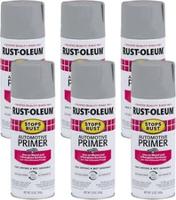 Rust-Oleum 2081830-6PK Stops Rust Automotive Spray Primer, ⭐️⭐️⭐️⭐️⭐️