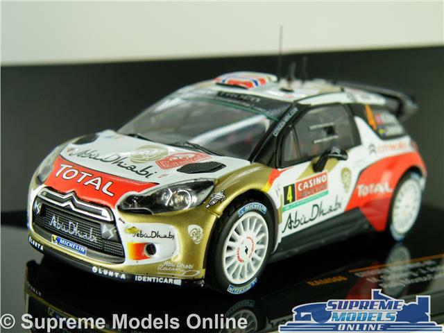 CITROEN DS3 WRC MODEL RALLY CAR 1:43 2014 IXO OSTBERG MONTE CARLO RAM566 K8