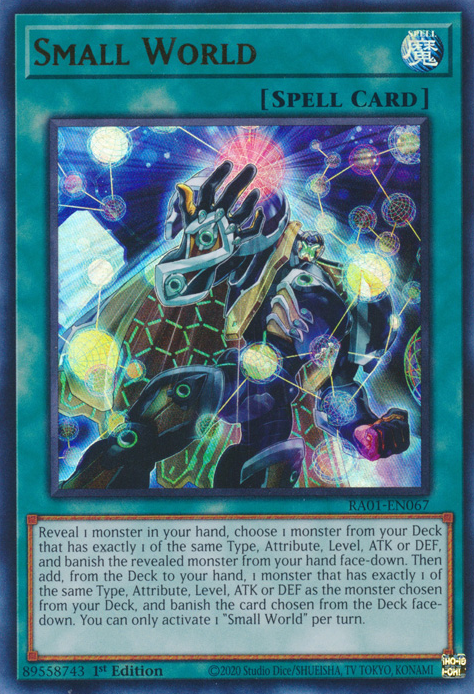 Small World RA01-EN067 Ultra 1st 25th Anniversary Mint YUGIOH
