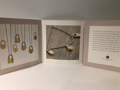 Booklet Folio PONTE VECCHIO Jewelry Love Lock Italian For