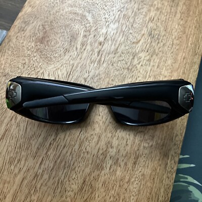 SPY OPTIC MACH II Sunglasses Italy Black With Gray Lenses Rare 