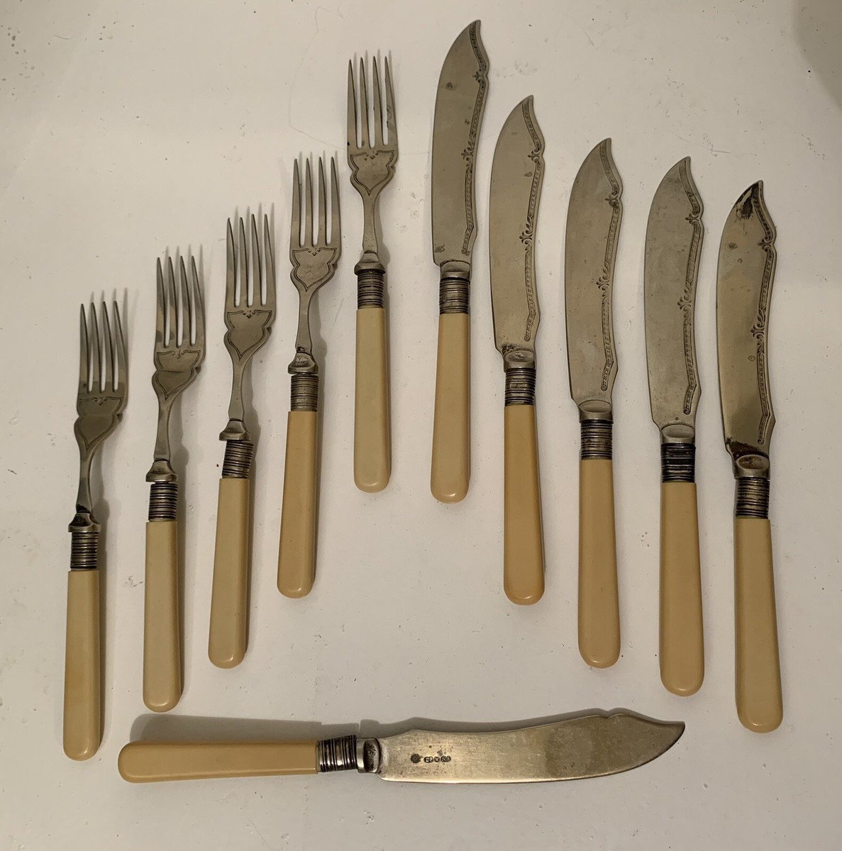 Electro Plated Nickel Silver FISH Cutlery Decorative Knives Forks