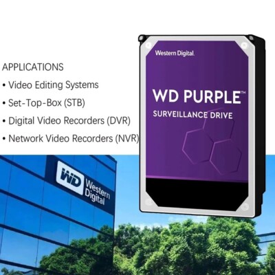 ウェスタンデジタル 8TB パープル 5640RPM WD 8TB WD Purple Surveillance Hard Drive | Western Digital