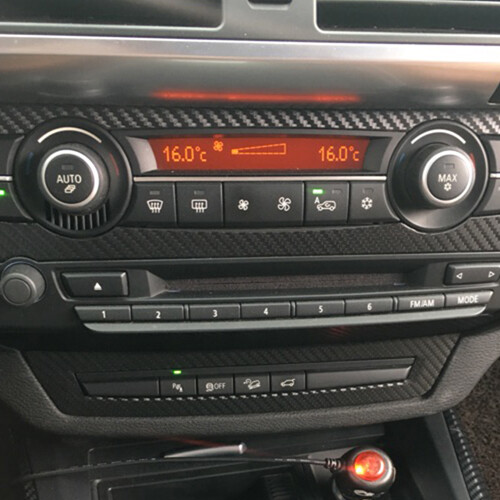 5D Reflective Carbon Fiber Interior Decal Trim Dash Kit Fit For BMW X5