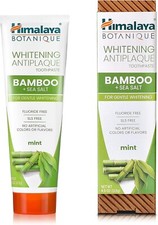 Himalaya Botanique Whitening Antiplaque Toothpaste with Bamboo Sea Salt, Fluor