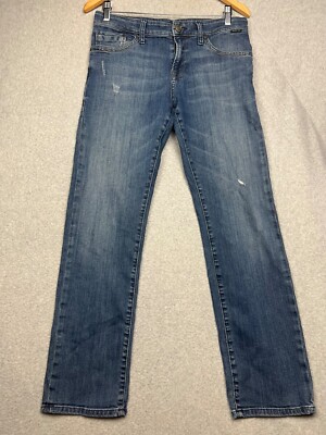 Mavi Mens Zach Straight Leg Denim Jeans 29 X 32 Casual Simple Medium wash*