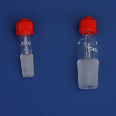 2-er Set Thermometer Adapter 1 Stück NS14/23 und 1 Stück NS24/29 für Laborglas