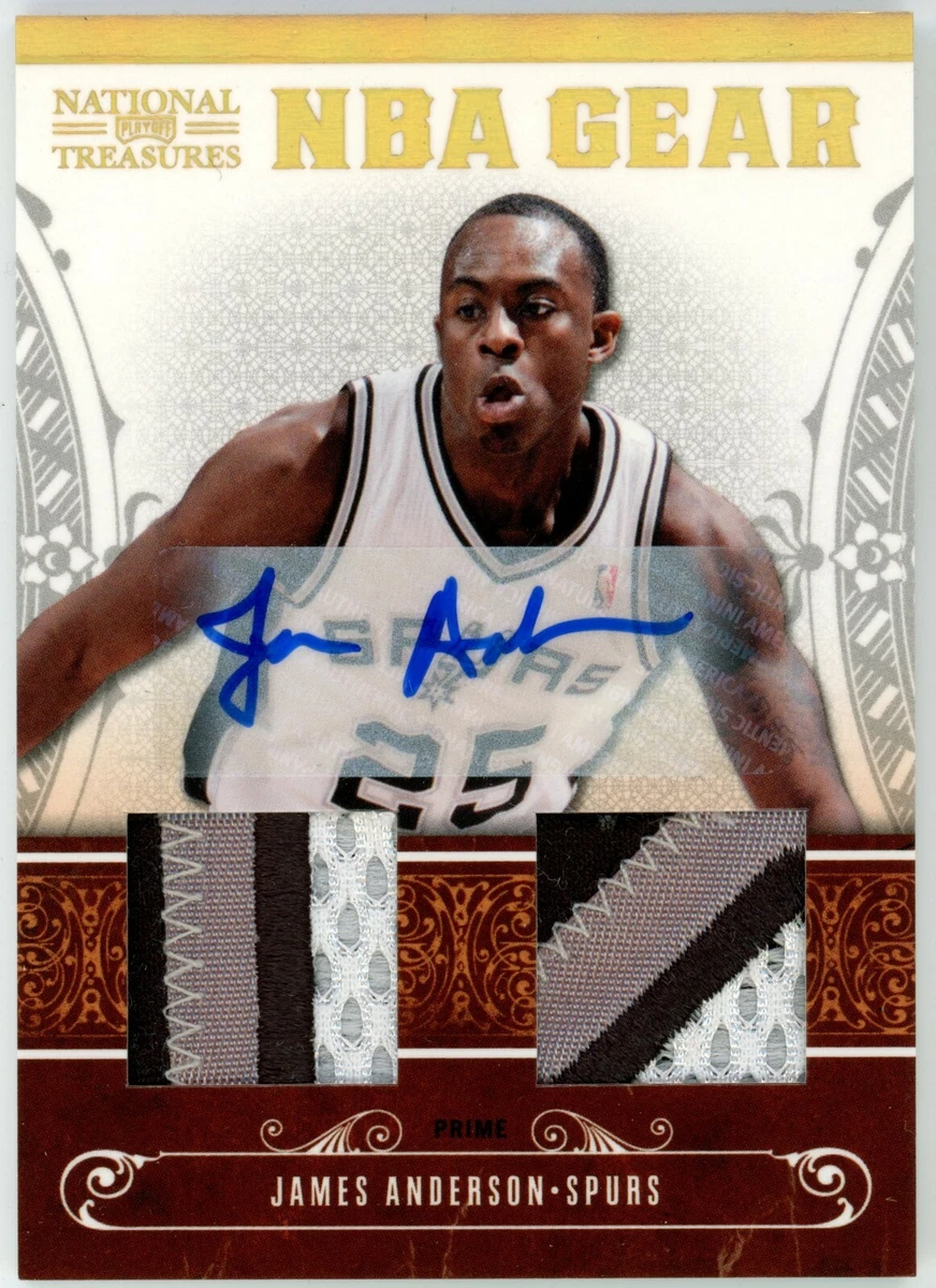 2010 11 National Treasures NBA Gear Prime James Anderson Auto