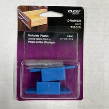 1 in. L Drawer Track Back Plate 2pk R-7143
