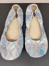 The Storehouse Flats Women's SZ 11 Leather Flats Calf Hair Slip On Folding