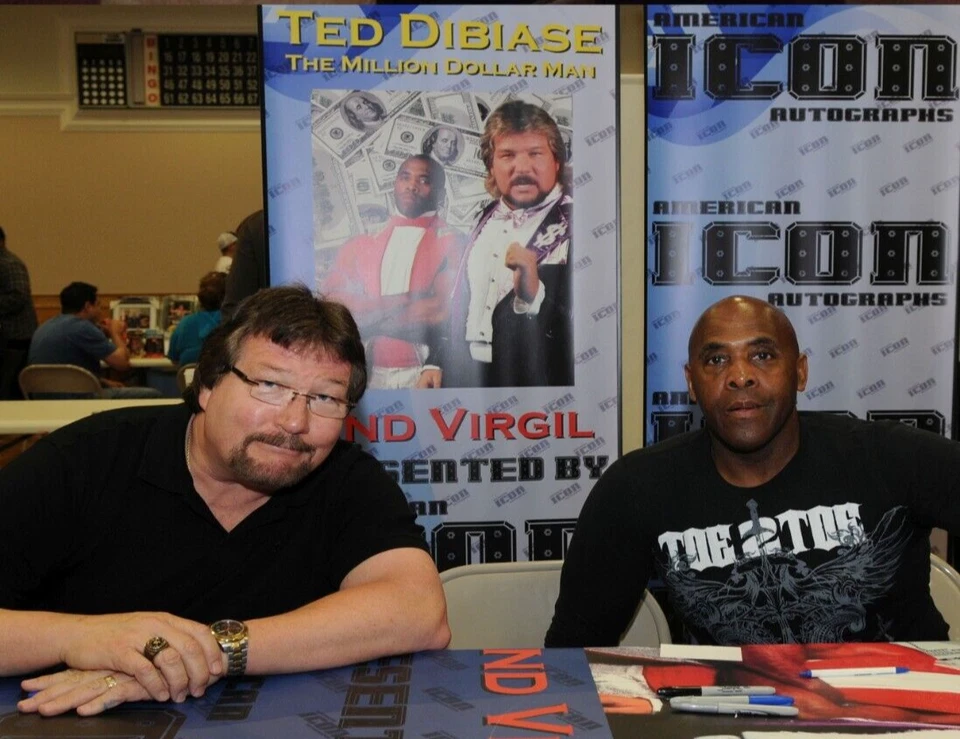 百万美元人 Ted DiBiase Rob Van Dam 签名 WWE 11x14 照片 BAS 正品证书 14 — 第 3/4 张图片