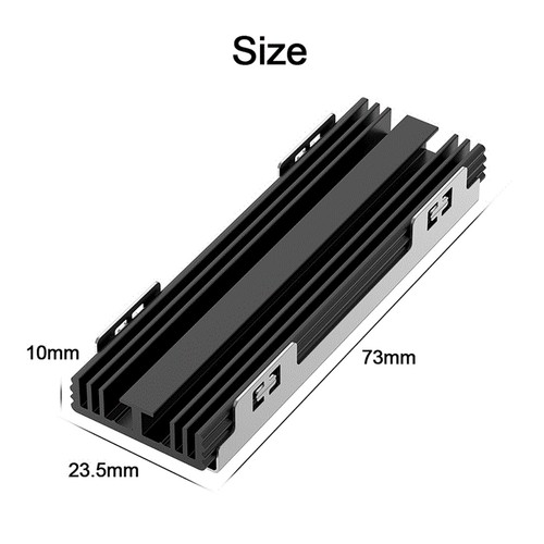 M.2 SSD NVMe Heat Sink M2 2280 Solid State Hard Disk Aluminum Heatsink7945 - Afbeelding 5 van 10