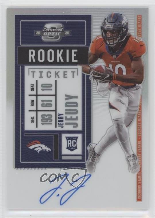 2020 Panini Contenders Optic Ticket RPS Silver Jerry Jeudy #106 Rookie Auto RC