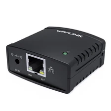 USB 2.0 Network Printer Server LPR Print Protocol 10/100Mbps Printer Adapter