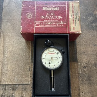 Starrett Dial Indicator No. 25 441 .001" Athol Mass. U.S.A.