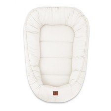 Babykokon 100 % Baumwolle gerippt – Creme