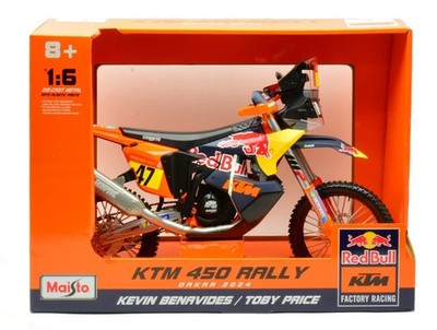 MAISTO032246 KTM 450 RED BULL 47 KEVIN BENAVIDES RALLYE DAKAR 2024 1/8