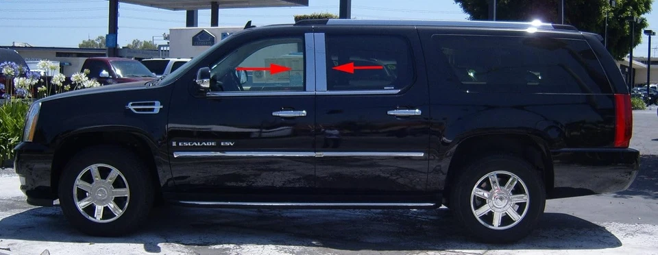 TFP Chrome Pillar Post Insert Accents 4-Piece for Cadillac Escalade ESV EXT Foto 2 de 4