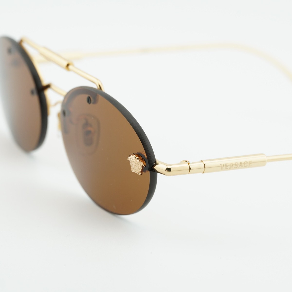New Versace VE2295 1002/73 Gold/Brown 56-16-145 Sunglasses  display picture 2