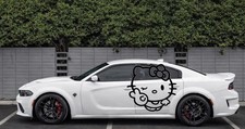 2x Large Hello Kitty Peace Sign Decals