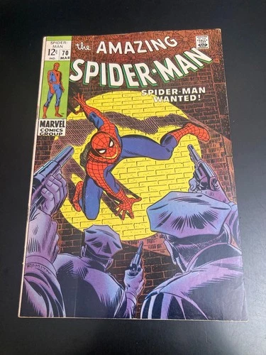 AMAZING SPIDER-MAN #70 (1969) *Great Romita Cover!* (FN) *Very Bright & Glossy!*