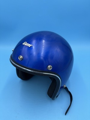 ビンテージヘルメット　GRANT RG-9 ハーレーチョッパー Vintage Grant Rg-9 blue metalflake helmet motorcycle old school