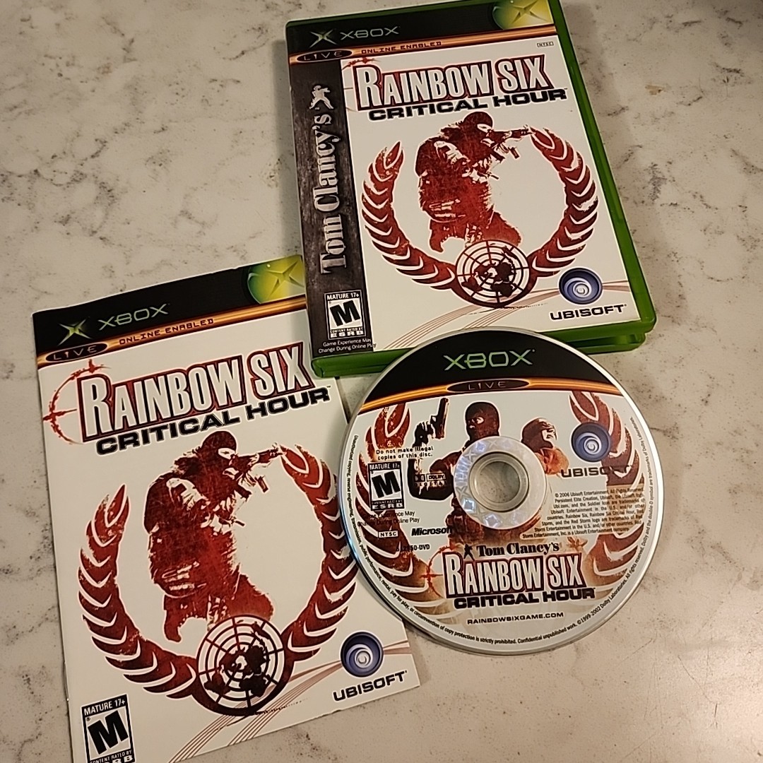 Tom Clancy's Rainbow Six: Critical Hour (Microsoft Xbox, 2006) Complete w/Manual