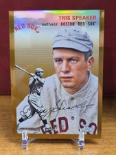 2023 Topps Chrome Platinum Anniversary TRIS SPEAKER Gold Refractor /50 RED SOX