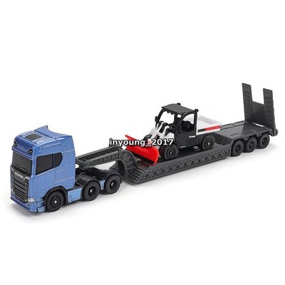 9.4'' Scania 770 S mit Toolcat mit Schneepflug Die Cast Modell Spielzeug Set