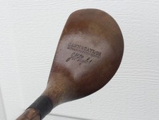 RARE Cann Taylor AUTOGRAPH JH Taylor Hickory Shaft Brassie Golf Club-Players