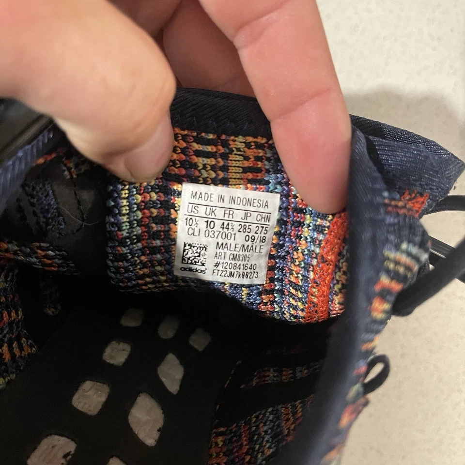 Adidas Pureboost Ultra Shoes Mens 10.5 Collegiate Navy Core Athletic Sneakers - Image 3 of 4