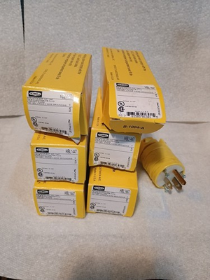 #ad 6 Hubbell Straight Blade Plug 15A 125V HBL1447 $57.00