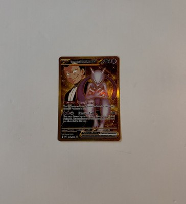 Pokémon SV10: Destined Rivals Team Rocket's Mewtwo Ex 240/182 Hyper Rare NM