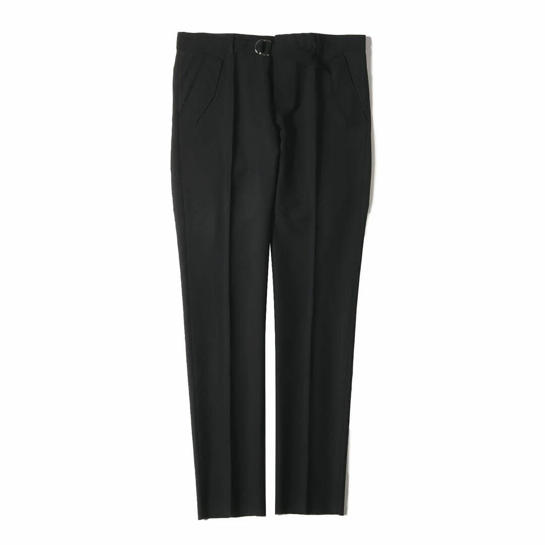 VALENTINO PANTS SIZE: 48 VARIANT BELTED MOHAIR BLEND WOOL SLIM U BEEG 0