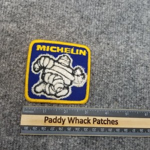 Vintage Michelin Patch Tires 70s 80s Car Auto Work Uniform Racing Automobile AA5