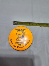 American Cancer Society Help Buck Cancer Deer Buck Pin Badge