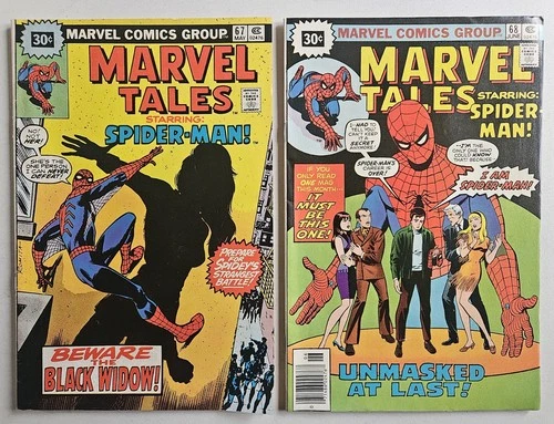 Marvel Tales 67 & 68 30 Cent Price Variant Amazing Spider-Man