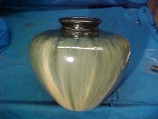 Early 1900s ARTS + CRAFTS Drip Glaze FULPER POTTERY Large Bulbous VASE