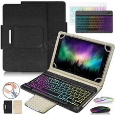 For Xiaomi Mi Pad 8/Pad 8 Pro 11.2" 2025 Backlit Keyboard PU Leather Case Mouse
