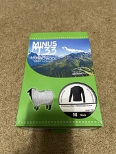 Minus 33 Merino Wool Chocorua Midweight Crew Base Layer Jersey  Top men's Sz M