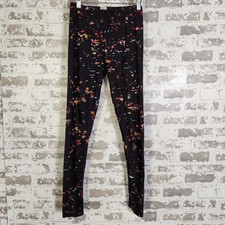Athleisure Yoga Pants Leggings  Stretch Active Abstract Colorful Print Women XS