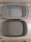 PAMPERED CHEF Family Heritage Stoneware 17 x 11 Roaster Baker Rectangular w/Lid — photo 2