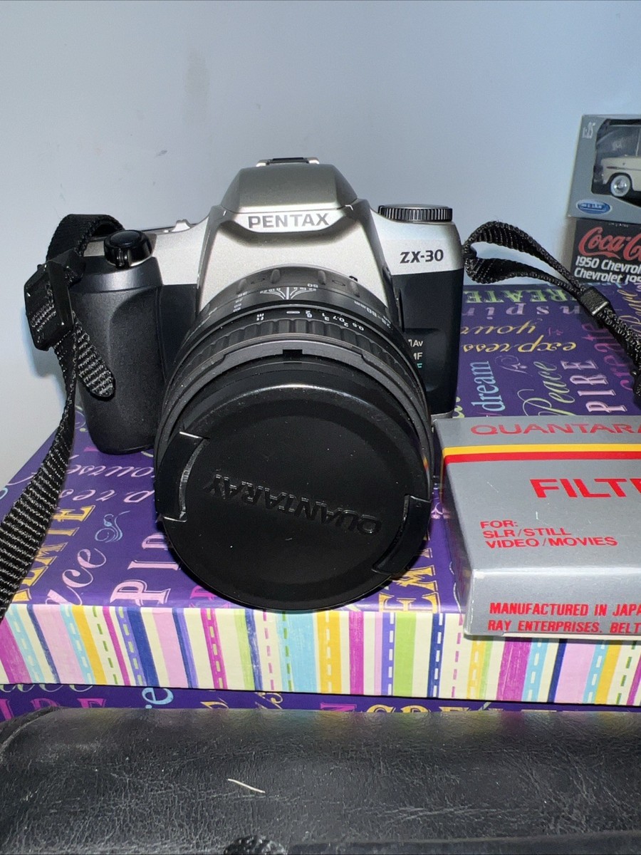 Pentax ZX-30 AF Point & Shoot Camera W/ Carry Bag-Tested & Working