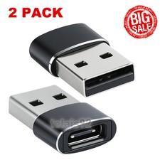 2 PACK USB C 3.1 Type C Female to USB 3.0 Type A Male Port Converter Adapter NEW