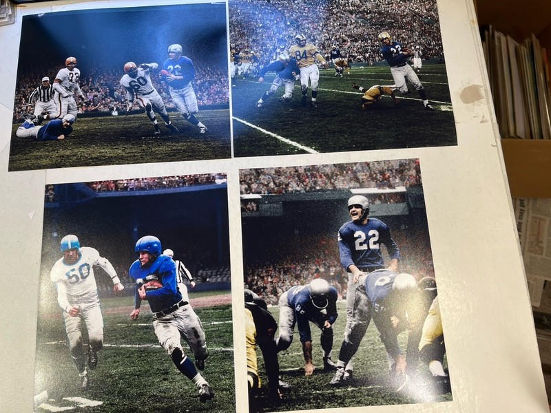 Four Different Detroit Lions 1950’s Era Photocopies Beautiful Condition