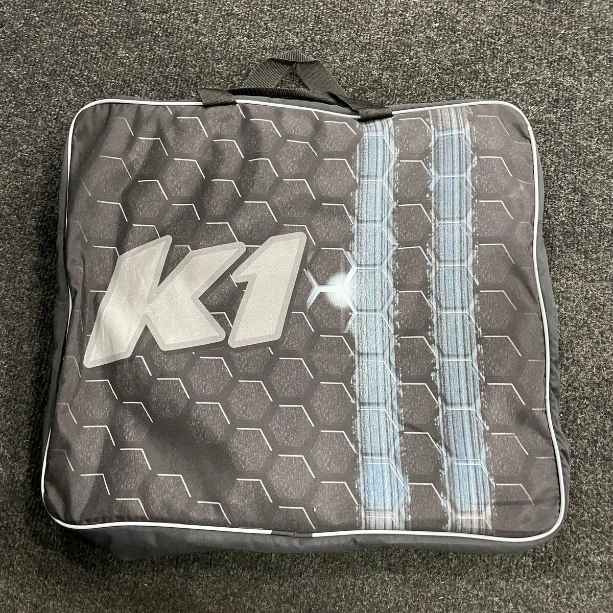 K1 RACEGEAR Victory Auto Racing Suit Size XL, Black/White/Grey 20-VIC-N-XL*